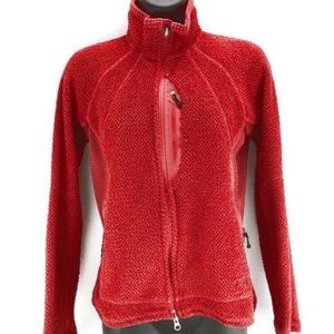Patagonia women’s sz sm red fleece polartec jacket